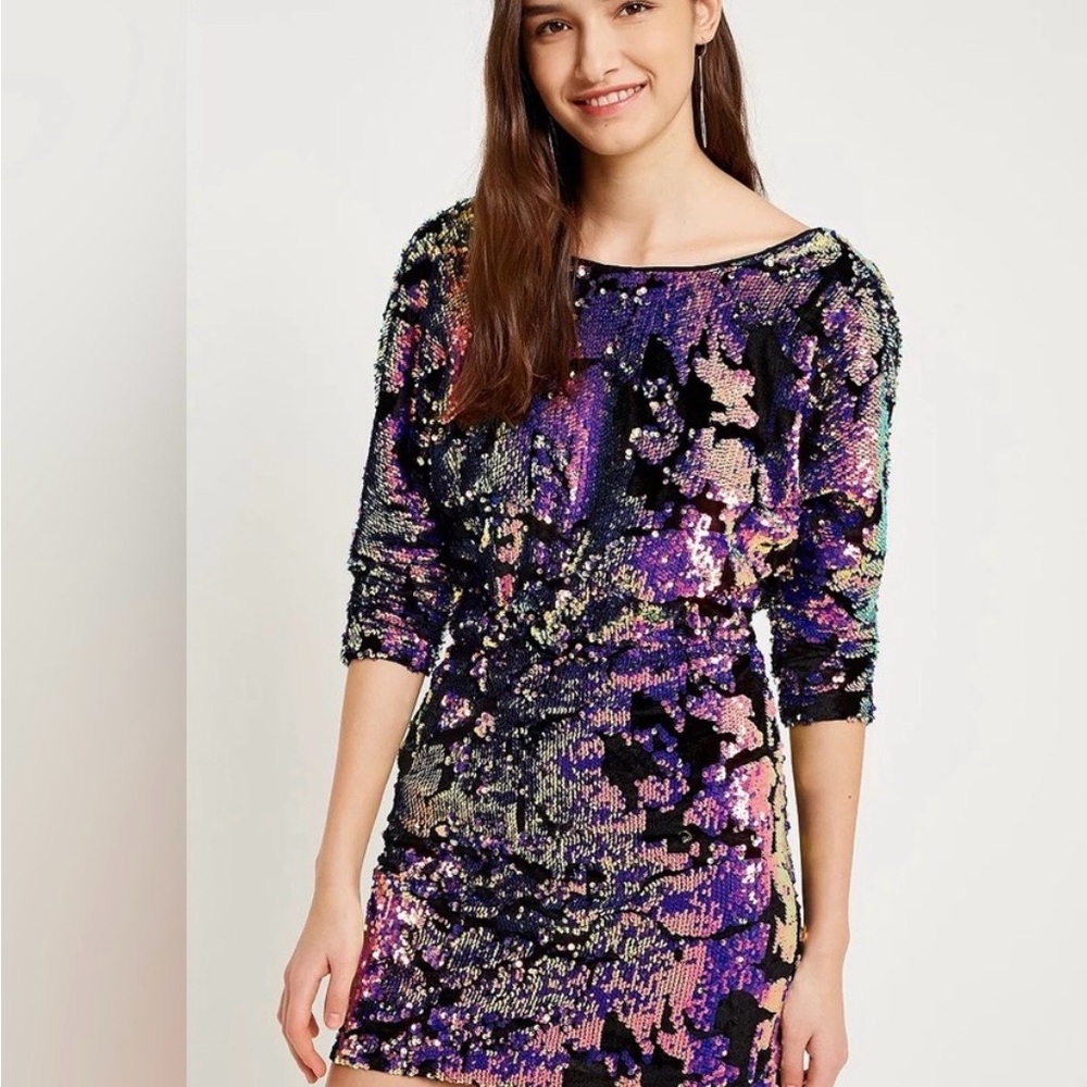 Urban Outfitters Purple Sequin Dress